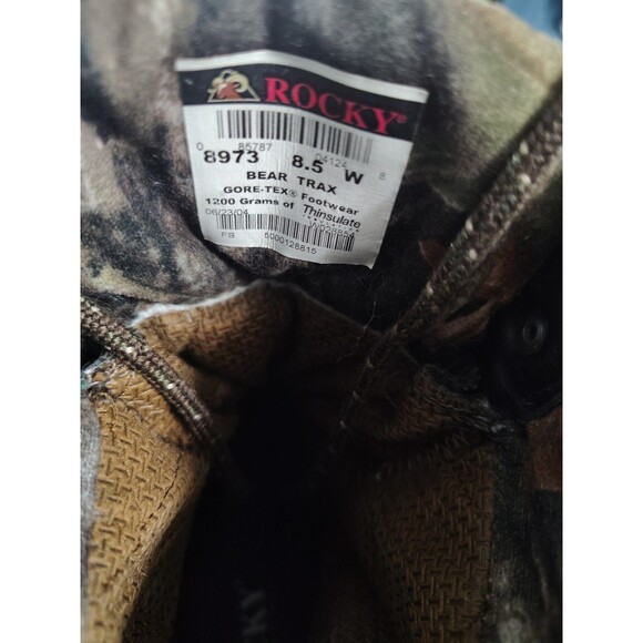Rocky Camo Bear Trax Series 8973 Gore-Tex  Boots Mens 8.5 W 1200 gr. Insulated main image 13